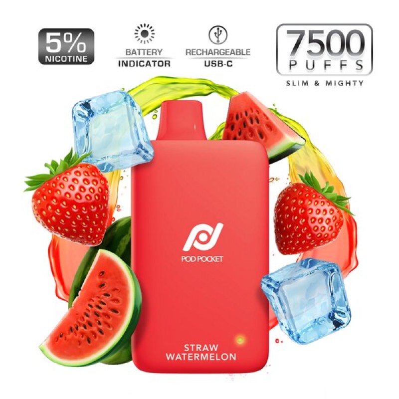 Pod Juice Pod Pocket 7500 Puffs Slim Smart Disposable 5